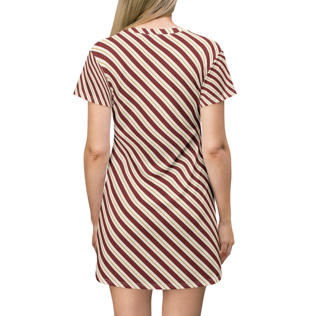 Candy Cane Stripe T-Shirt Dress