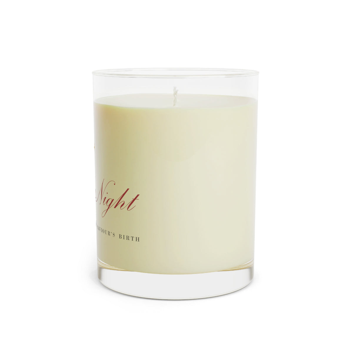 O Holy Night Glass Candle