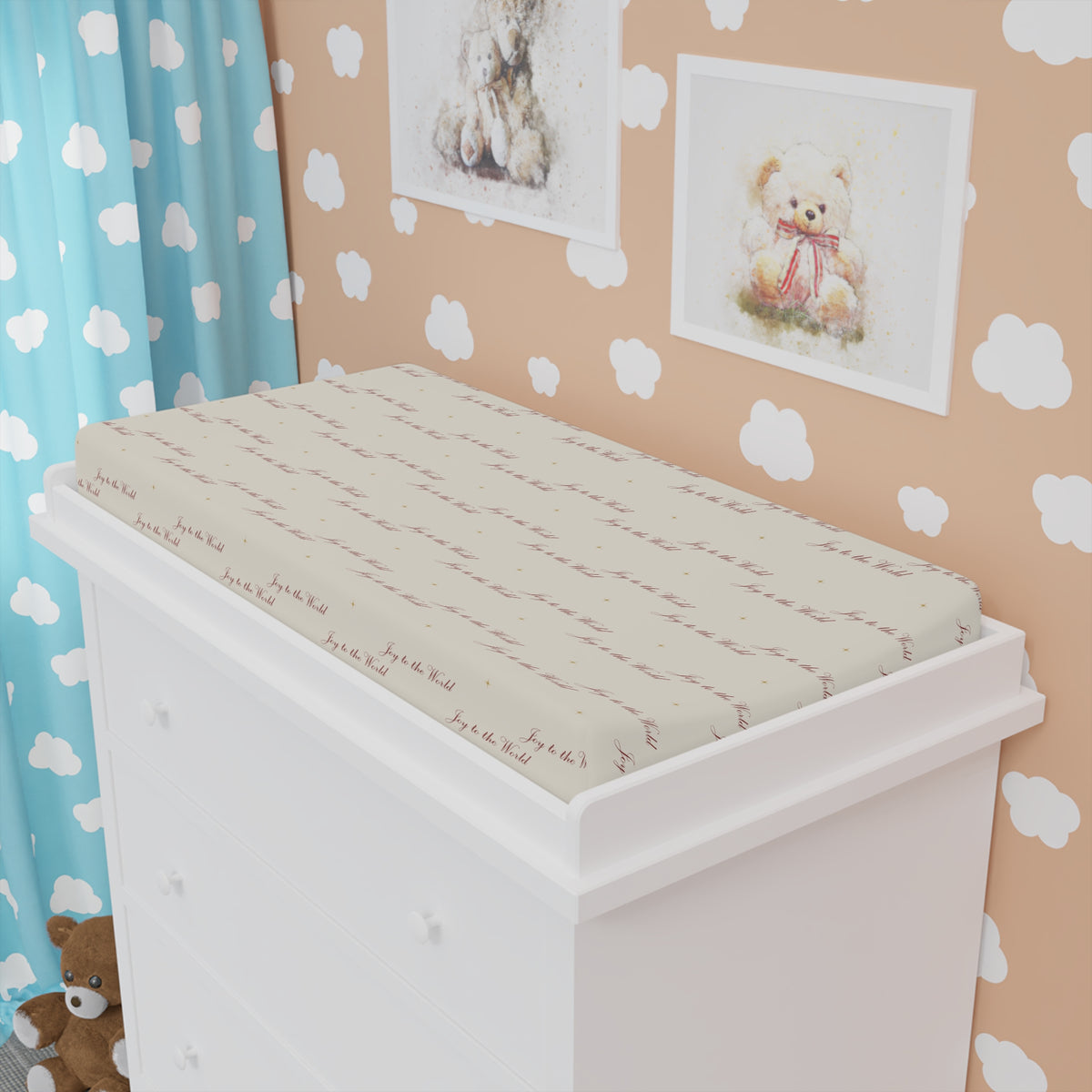 Joy to the World Changing Pad Cover