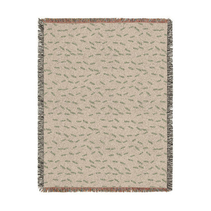 Olive Branch Woven Blanket