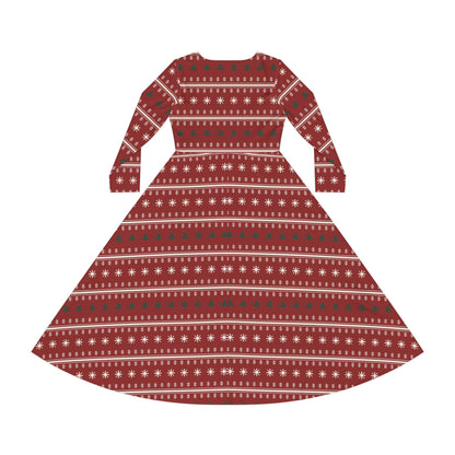 Fair Isle Long Sleeve Dress
