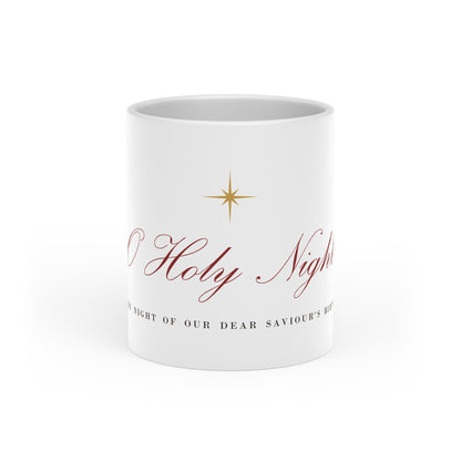 O Holy Night Heart Mug – Christian mug gift from Little Baby Nest Co