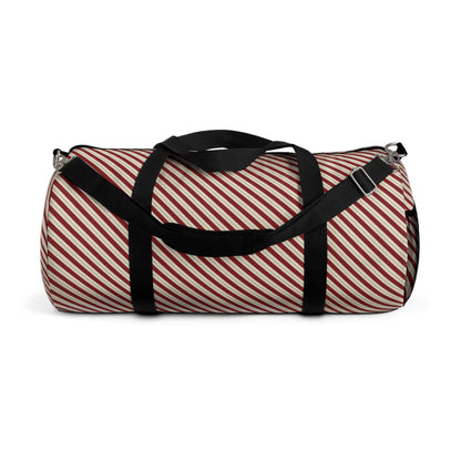 Candy Cane Stripe Duffel Bag – gift from Little Baby Nest Co