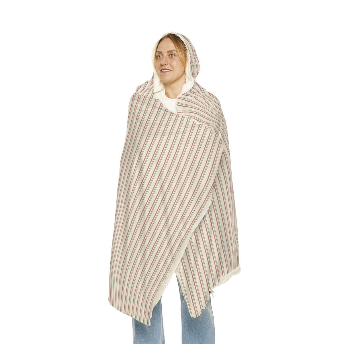 Ticking Stripe Snuggle Blanket