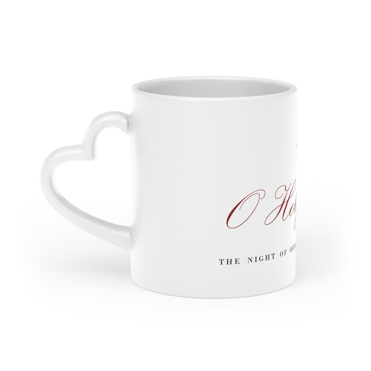 O Holy Night Heart Mug