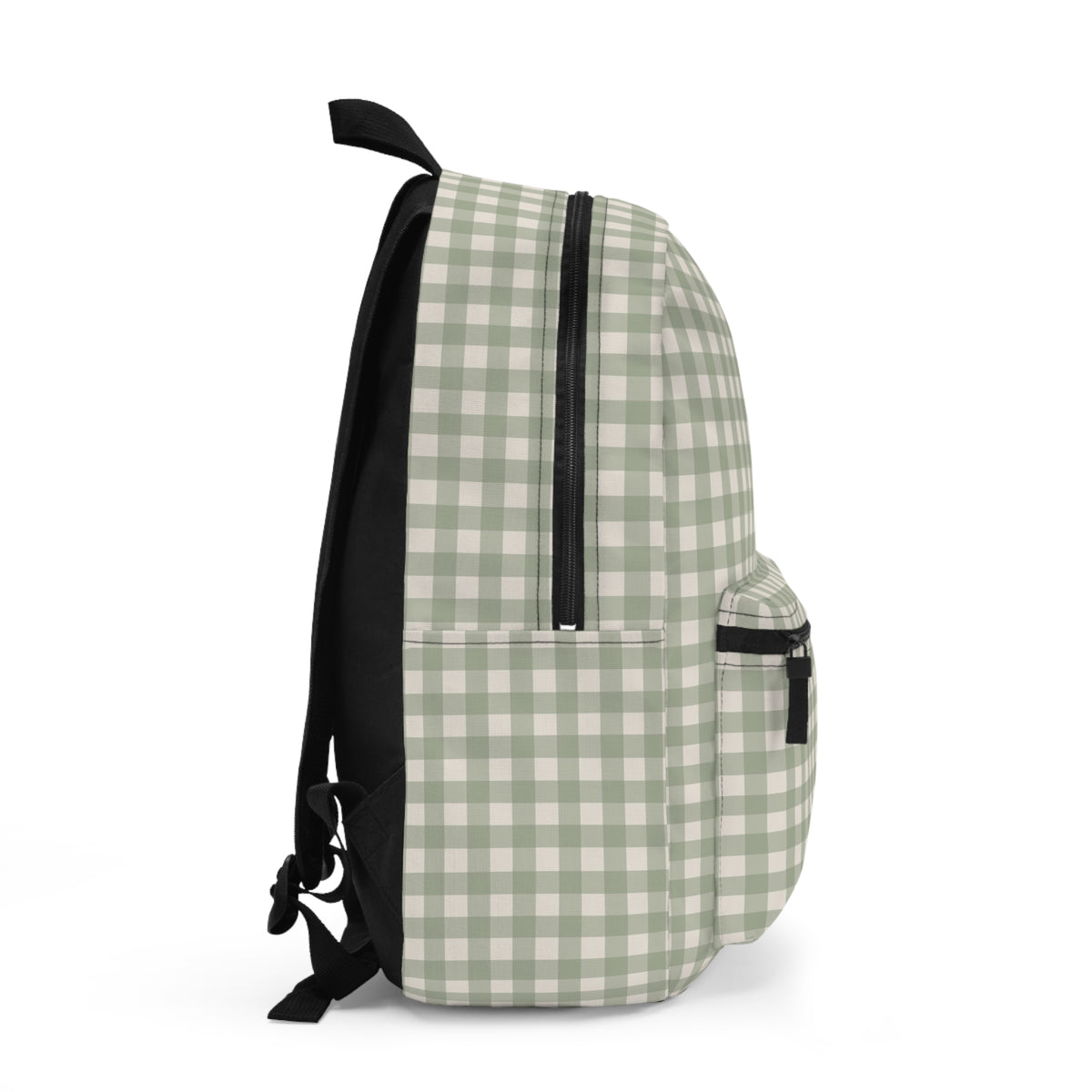 Sage Gingham Backpack