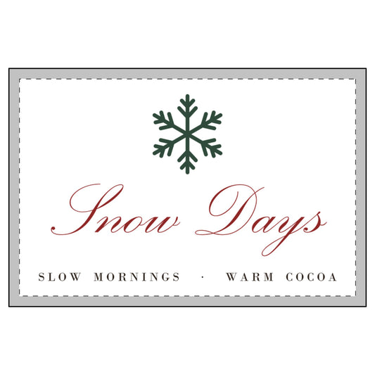 Snow Days Candle and Santa Socks Set – candle gift from Little Baby Nest Co