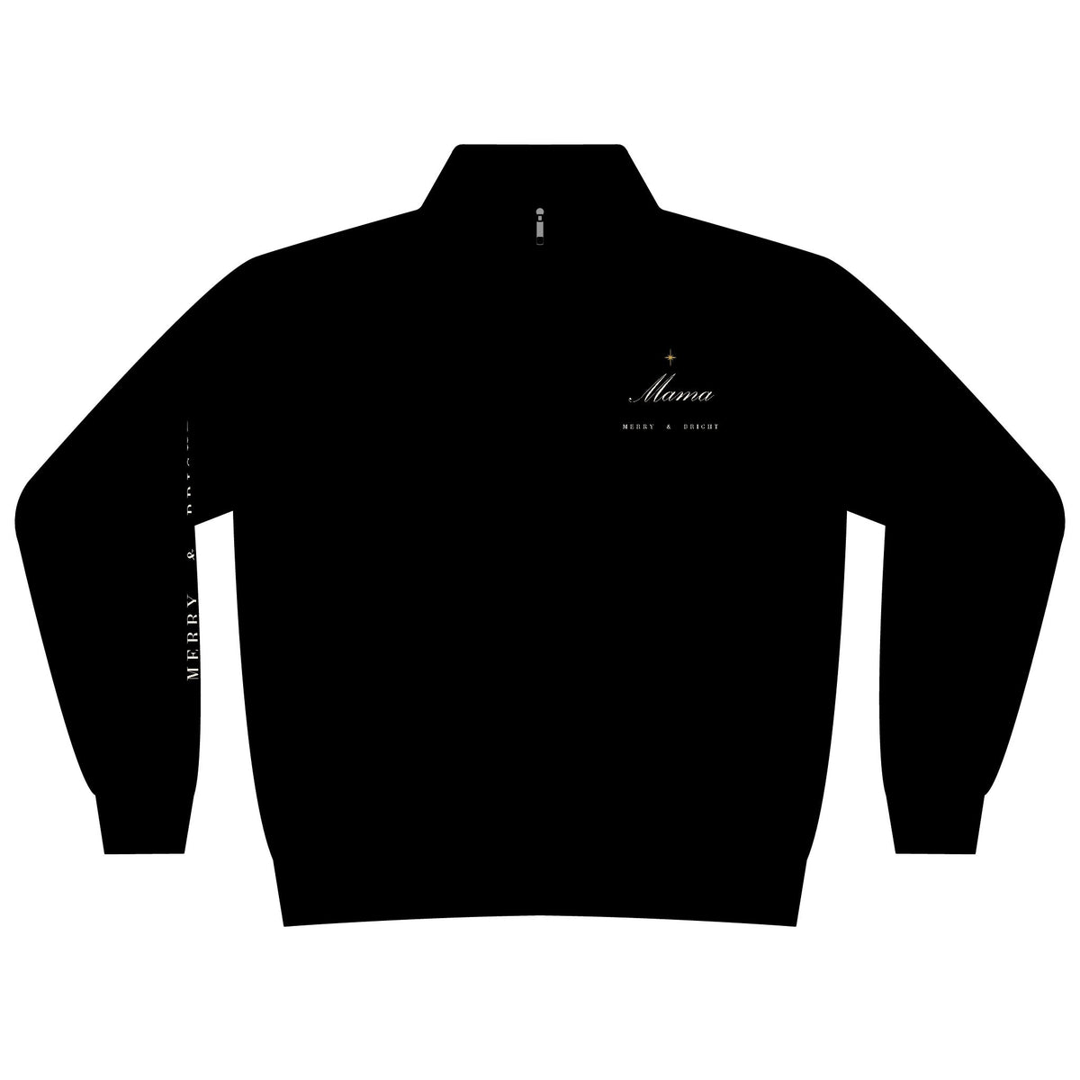 Mama Merry and Bright Quarter-Zip – Christian cozy apparel from Little Baby Nest Co