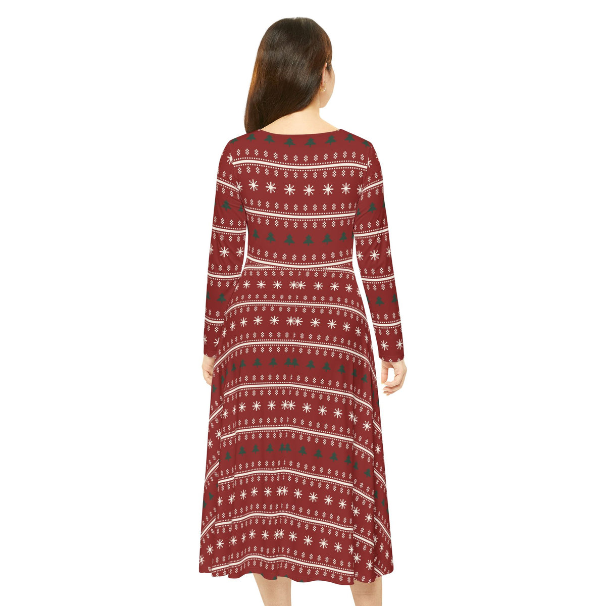 Fair Isle Long Sleeve Dress