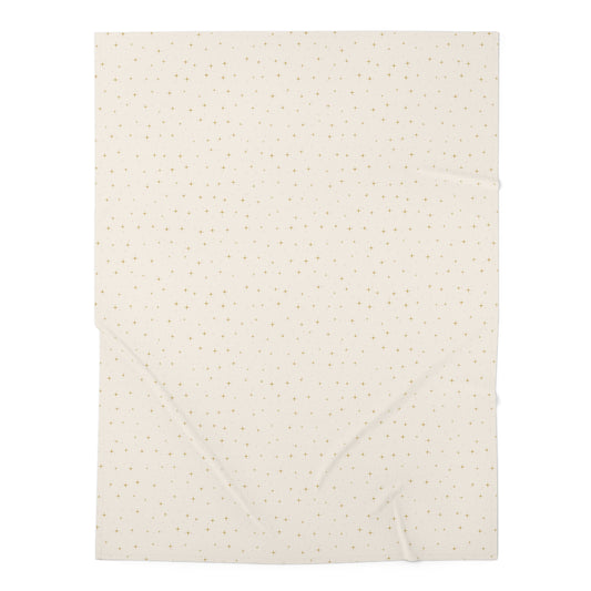 Golden Stars Swaddle Blanket – Christian baby gift from Little Baby Nest Co