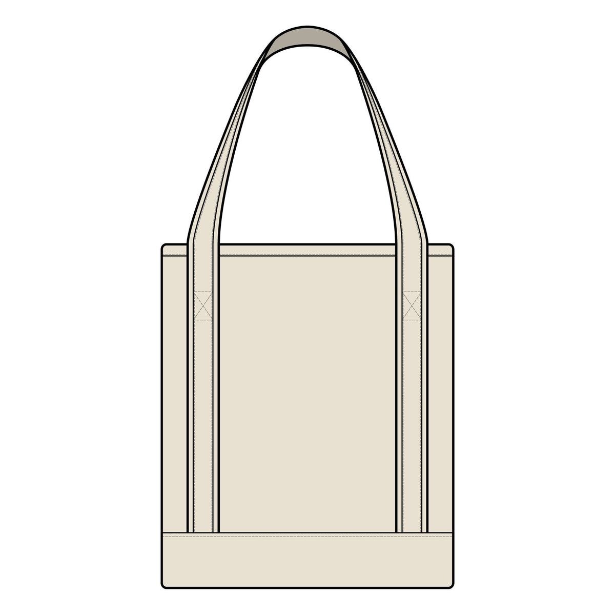 Merry and Bright Large Canvas Tote