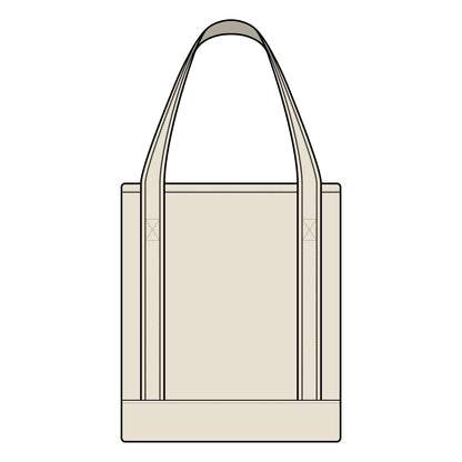 Merry and Bright Large Canvas Tote