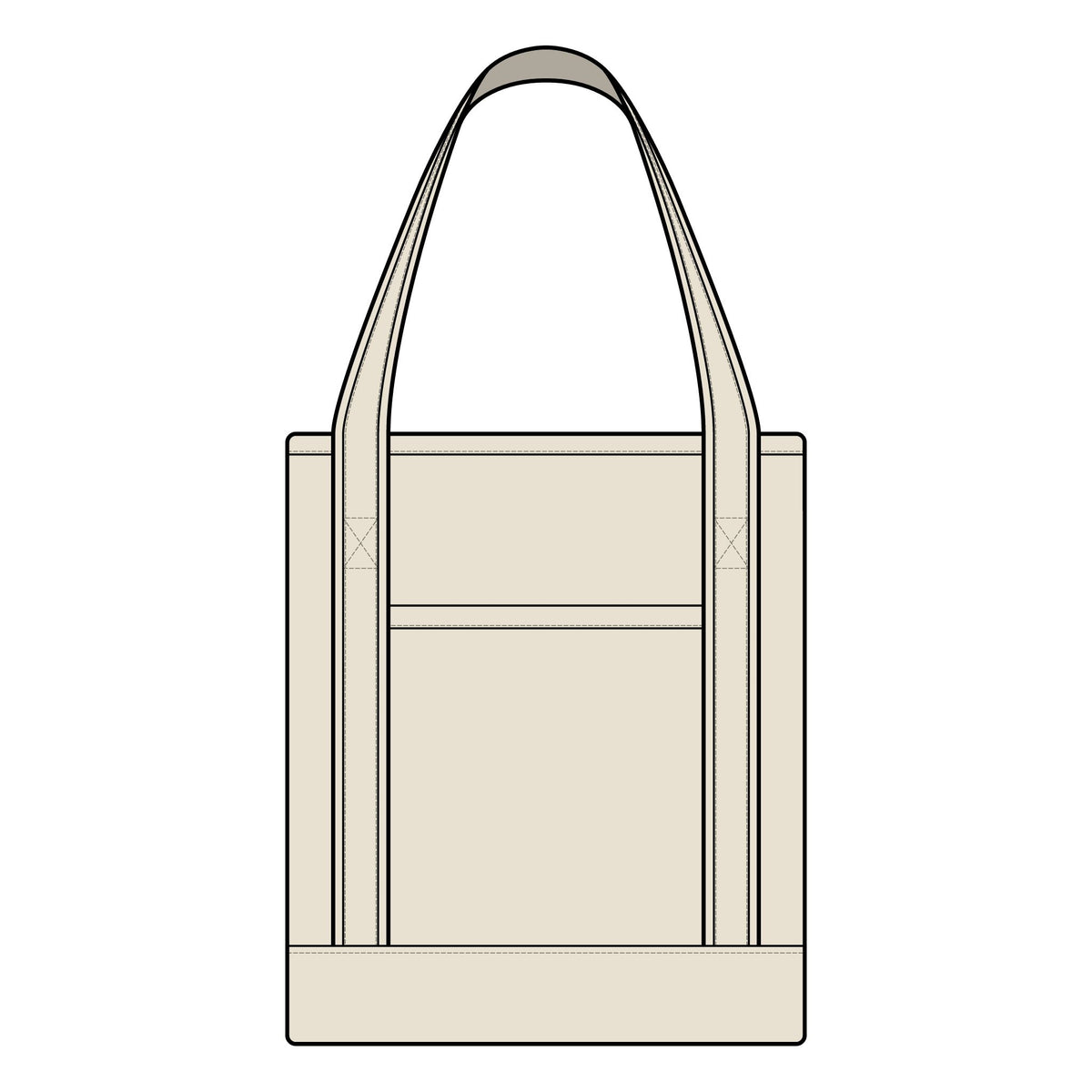 Merry and Bright Large Canvas Tote – Christian tote bag gift from Little Baby Nest Co