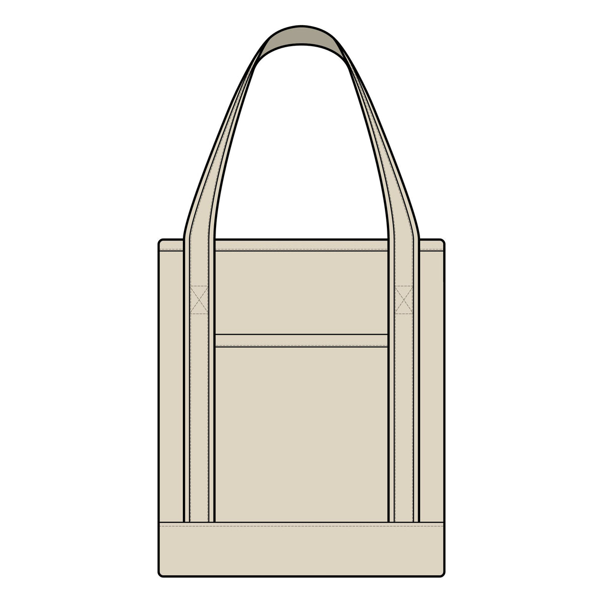 Merry and Bright Large Canvas Tote
