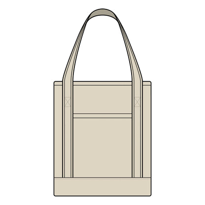 Merry and Bright Large Canvas Tote