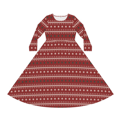 Fair Isle Long Sleeve Dress – cozy apparel from Little Baby Nest Co