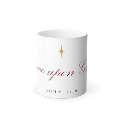 Grace Upon Grace Color-Changing Mug – Christian mug gift from Little Baby Nest Co