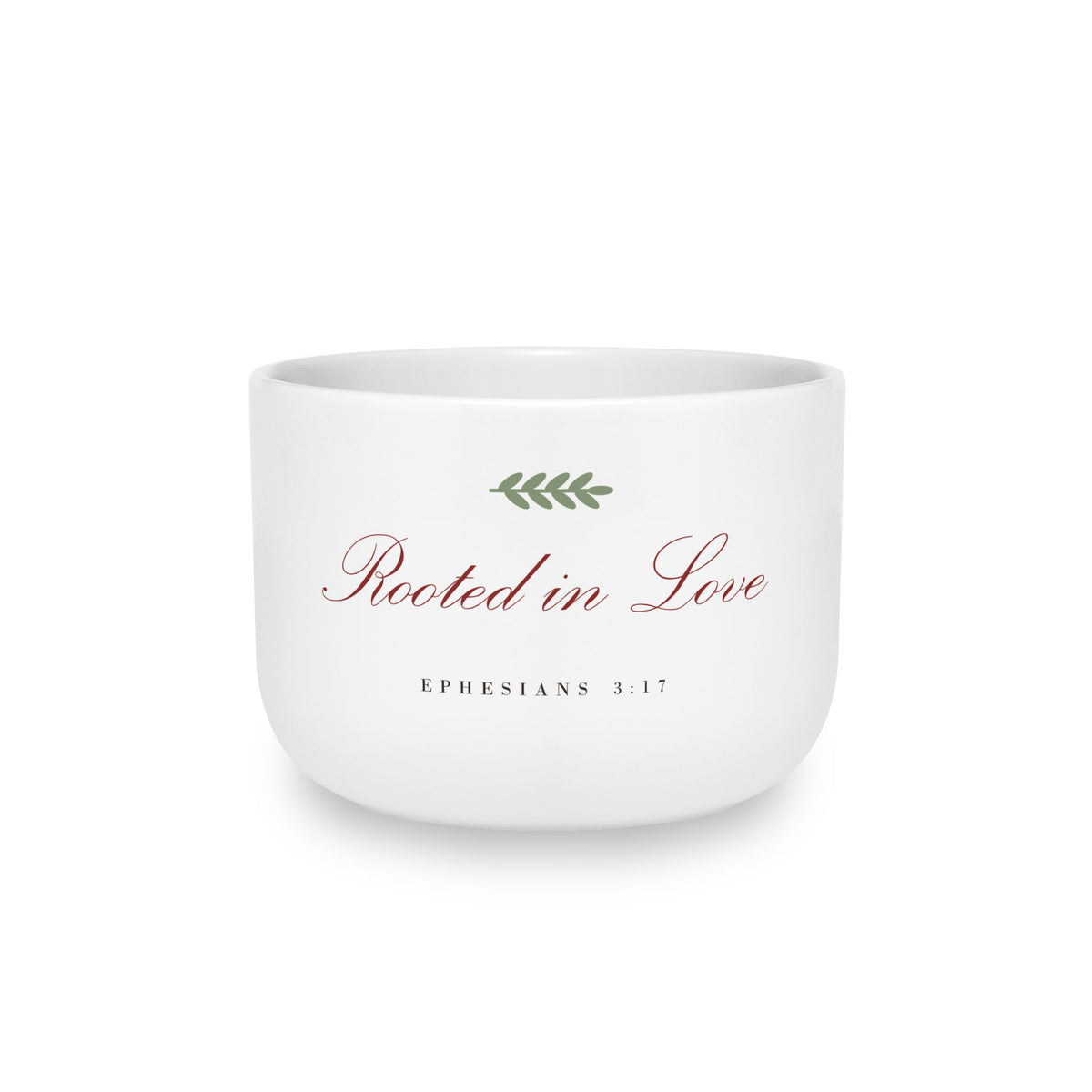 Rooted in Love Latte Mug – Christian mug gift from Little Baby Nest Co