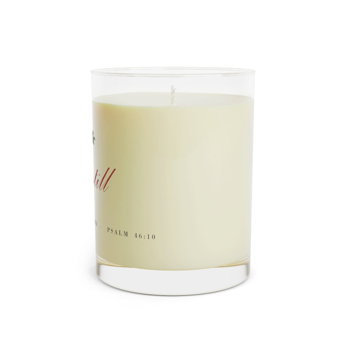 Be Still Glass Candle
