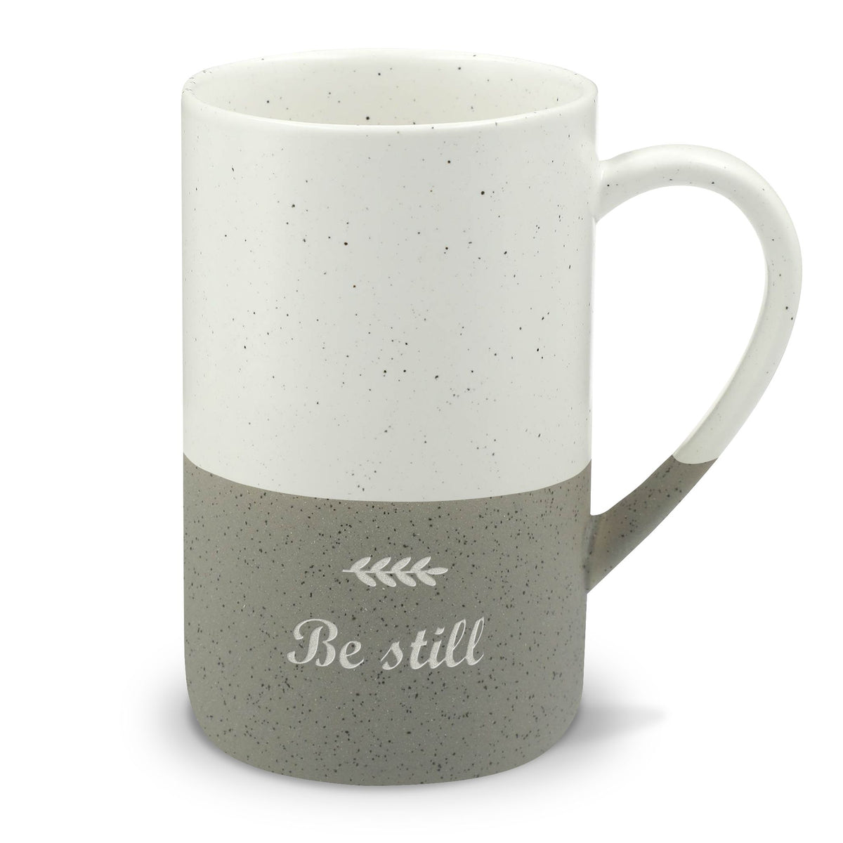 Be Still Engraved Speckled Mug