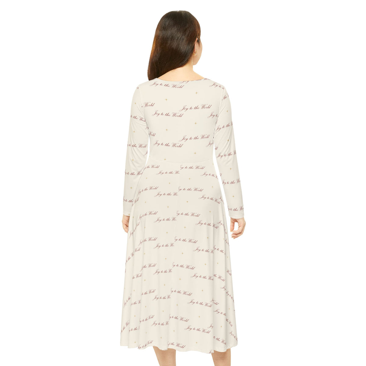 Joy to the World Long Sleeve Dress