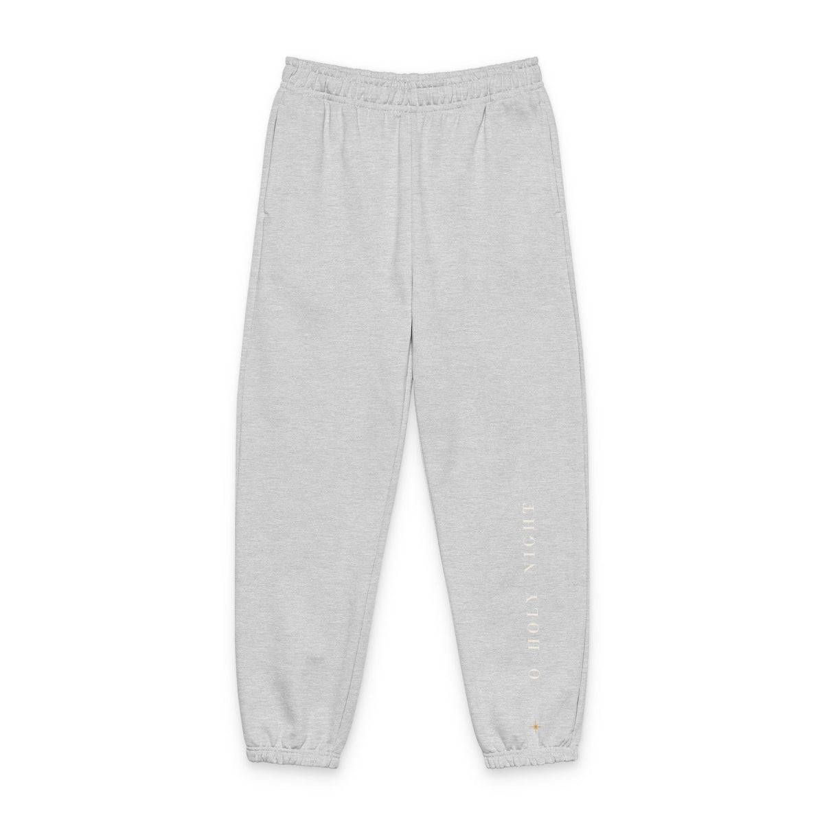 O Holy Night Sweatpants – Christian cozy apparel from Little Baby Nest Co