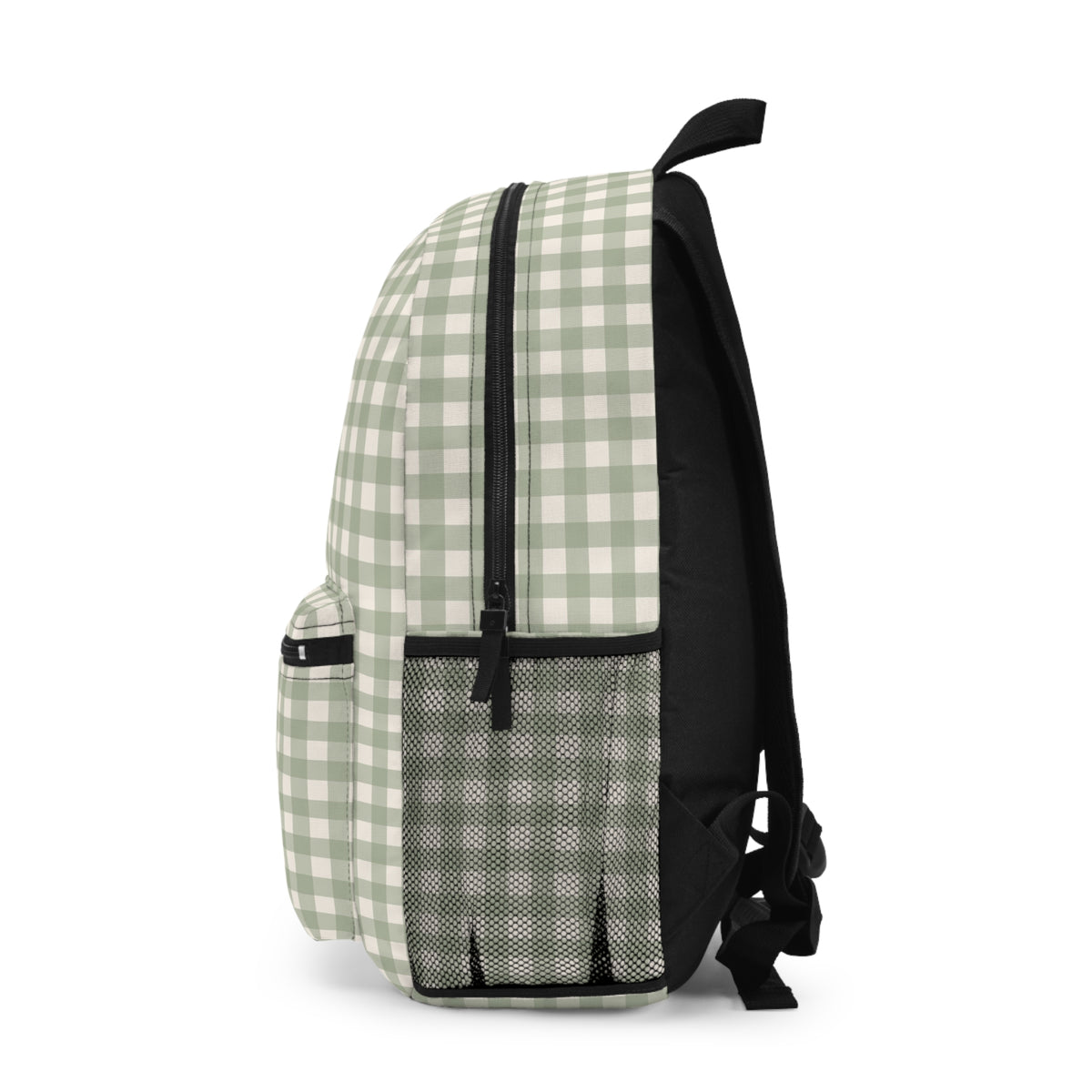 Sage Gingham Backpack