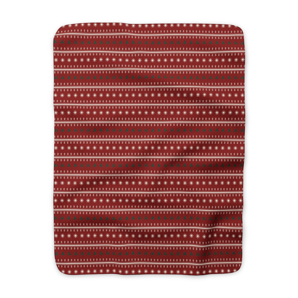 Fair Isle Sherpa Blanket