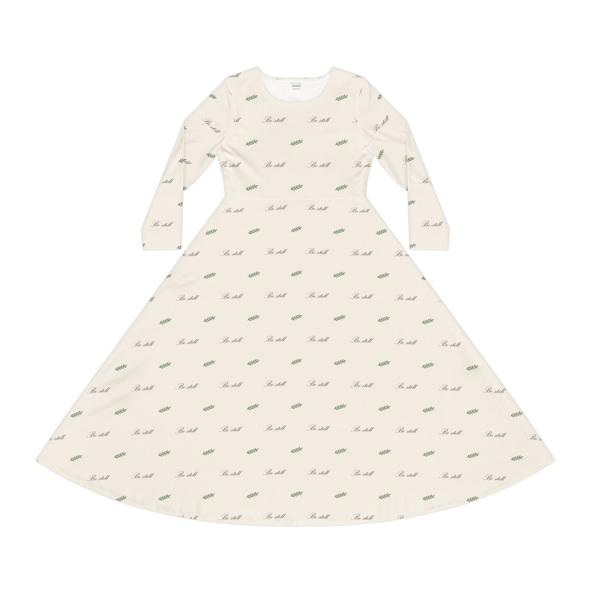Be Still Long Sleeve Dress – Christian cozy apparel from Little Baby Nest Co