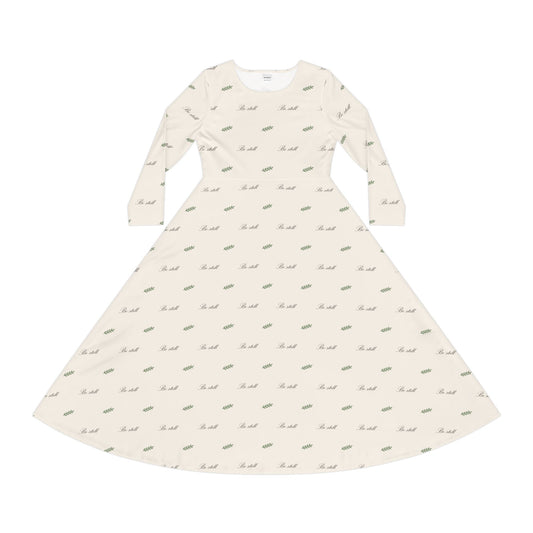 Be Still Long Sleeve Dress – Christian cozy apparel from Little Baby Nest Co