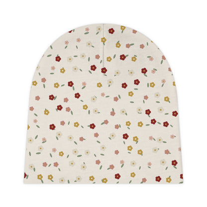 Wildflower Baby Beanie – baby gift from Little Baby Nest Co