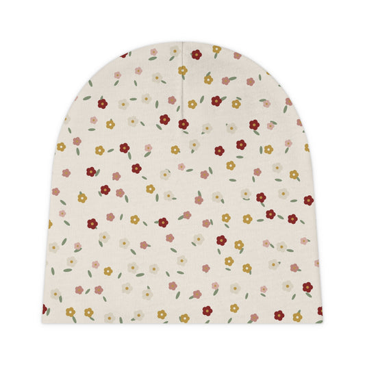 Wildflower Baby Beanie – baby gift from Little Baby Nest Co