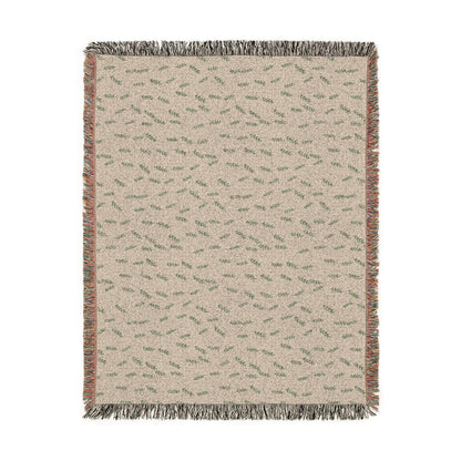 Olive Branch Woven Blanket