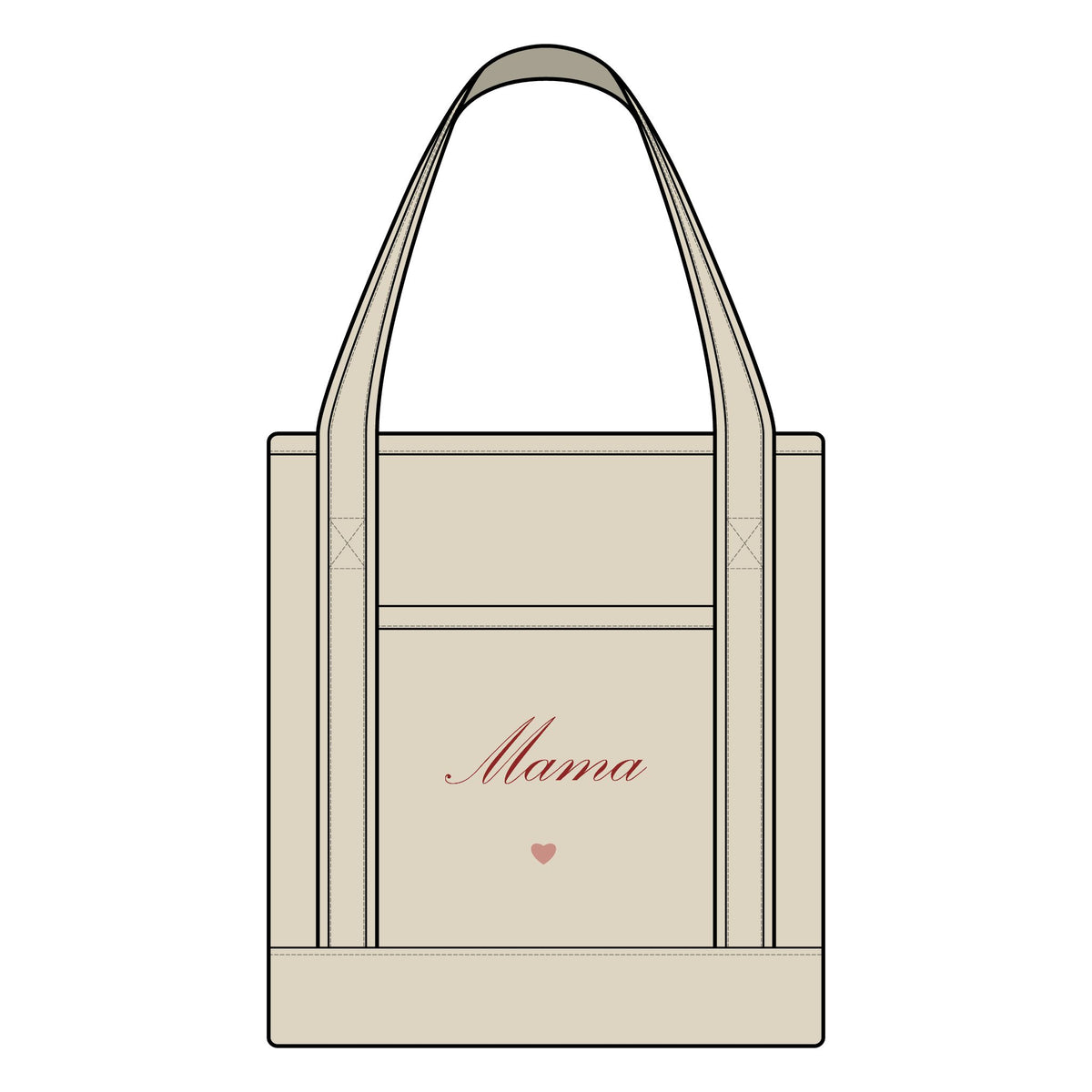 Mama Medium Canvas Tote