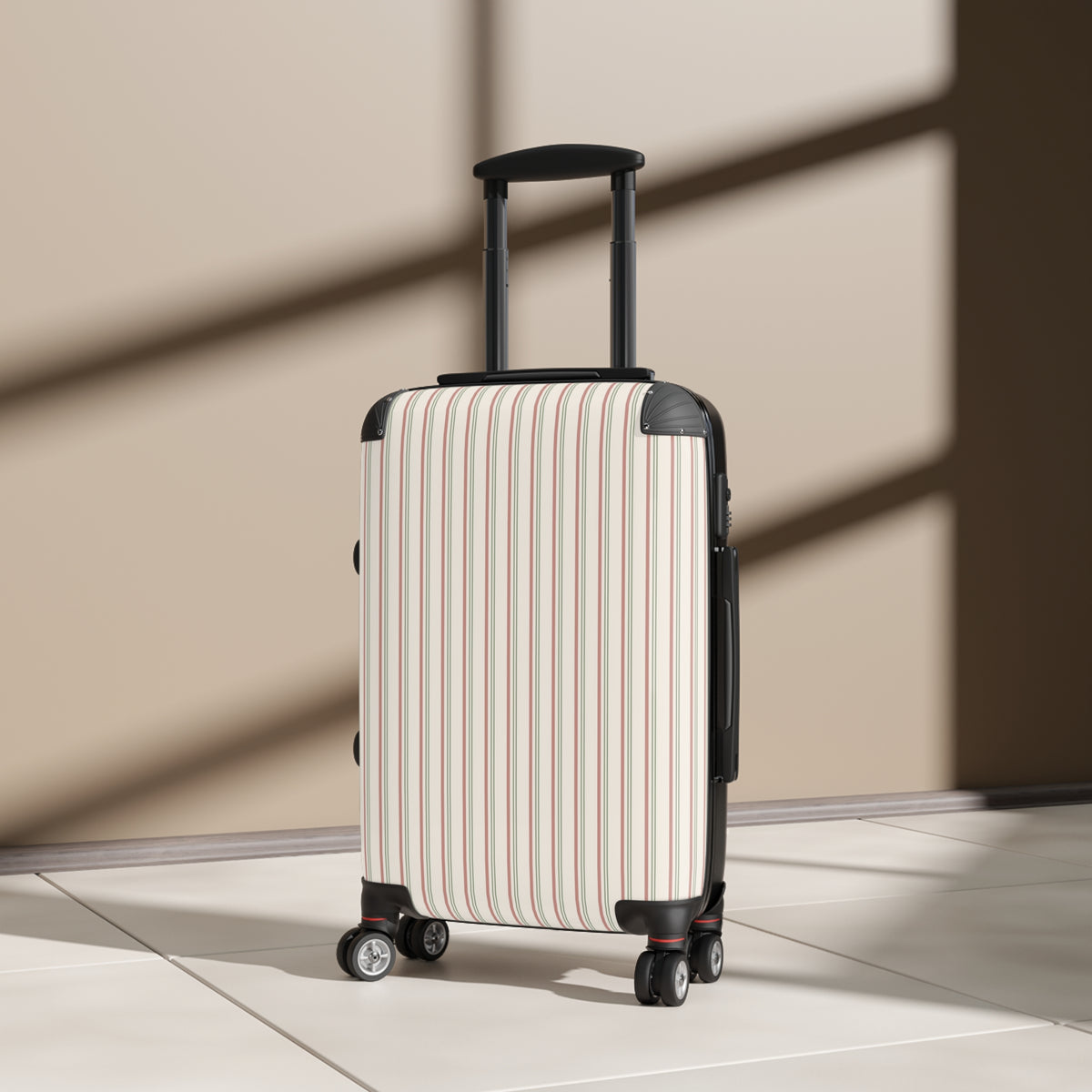 Ticking Stripe Suitcase