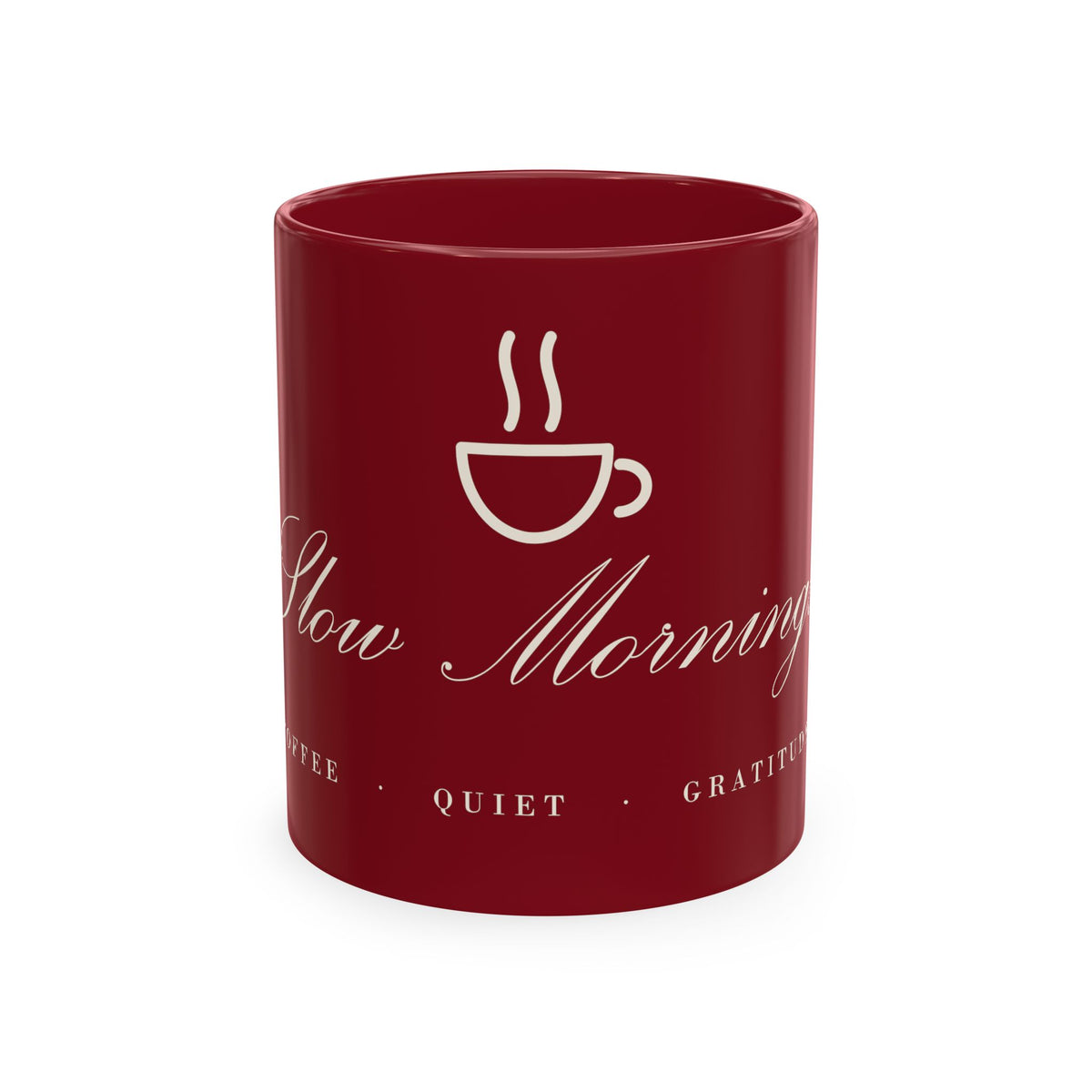 Slow Mornings Ceramic Mug – mug gift from Little Baby Nest Co