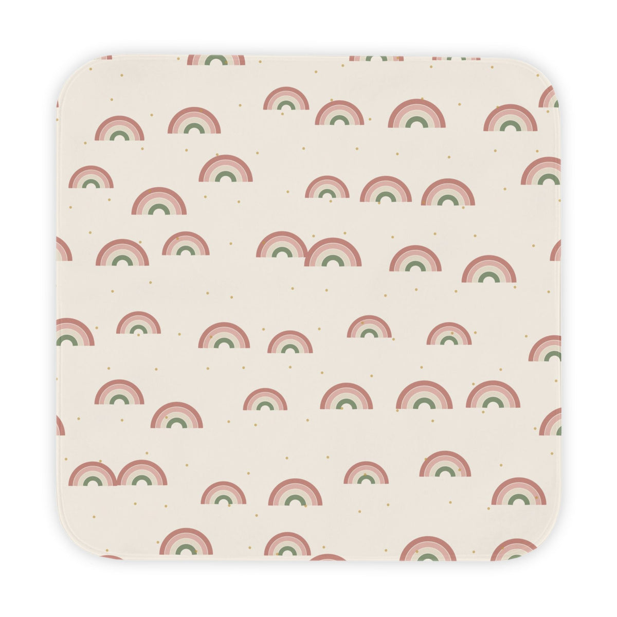 Muted Rainbows Hooded Baby Towel – baby gift from Little Baby Nest Co