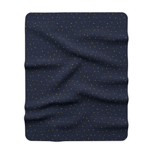 Holy Night Sherpa Blanket – Christian cozy blanket from Little Baby Nest Co