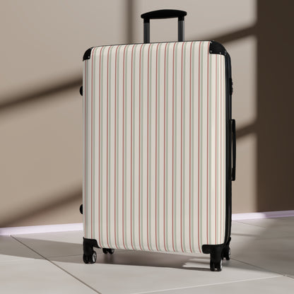 Ticking Stripe Suitcase