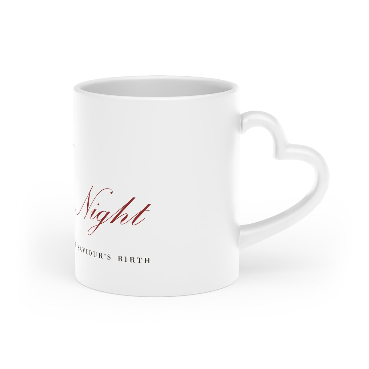 O Holy Night Heart Mug