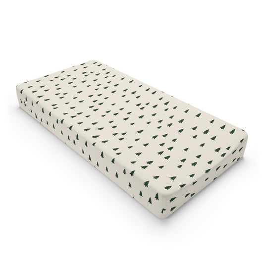 Little Evergreens Changing Pad Cover – Christian baby gift from Little Baby Nest Co