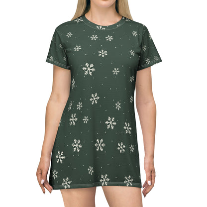 Snowfall T-Shirt Dress