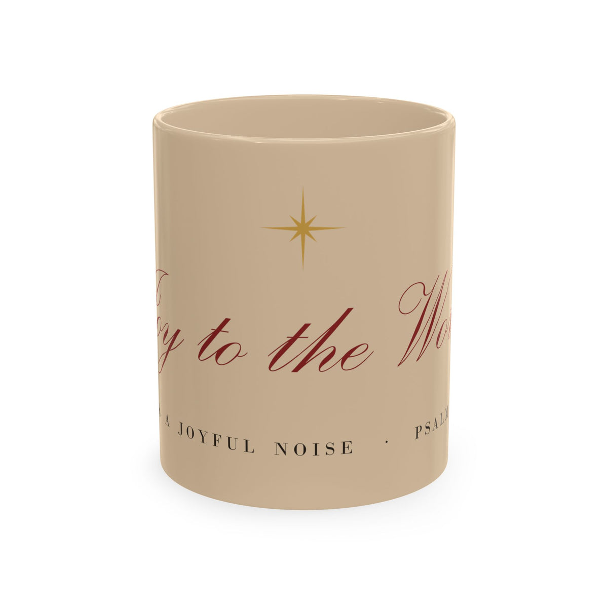 Joy to the World Wraparound Mug – Christian mug gift from Little Baby Nest Co