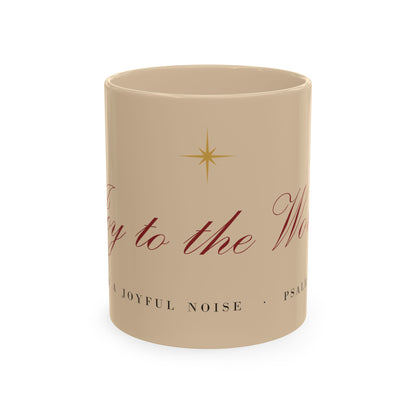 Joy to the World Wraparound Mug – Christian mug gift from Little Baby Nest Co