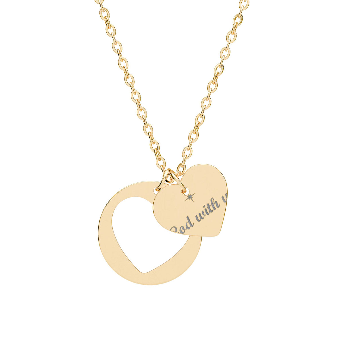 God With Us Heart Necklace