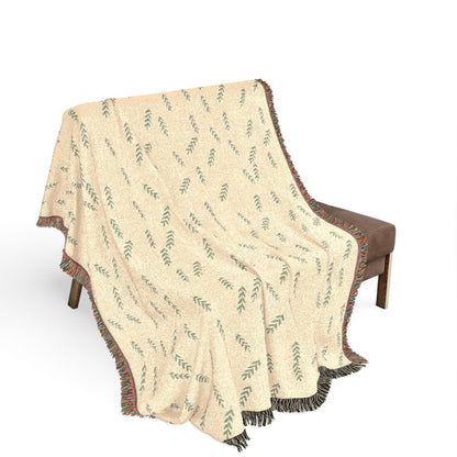 Olive Branch Woven Blanket