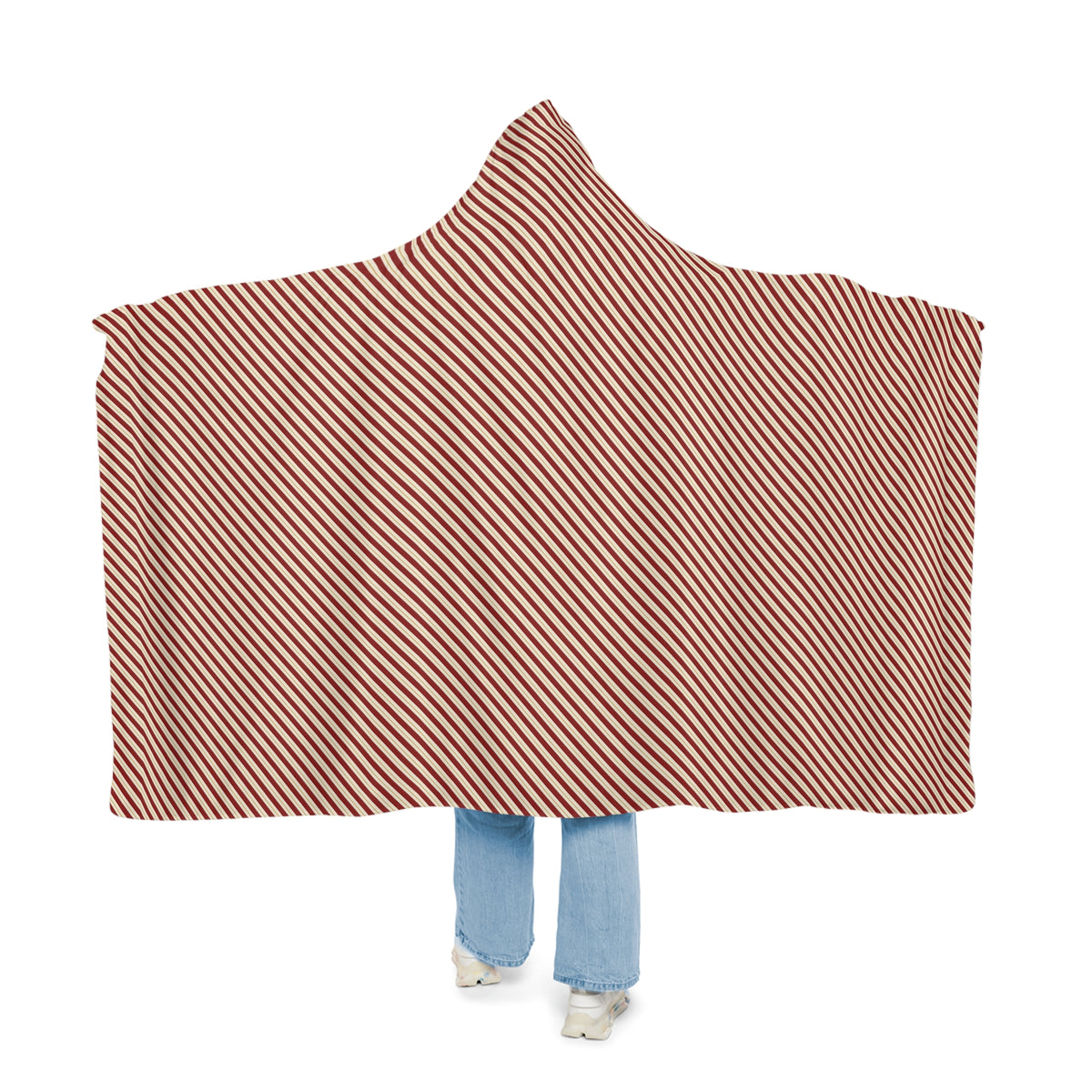 Candy Cane Stripe Snuggle Blanket – cozy blanket from Little Baby Nest Co