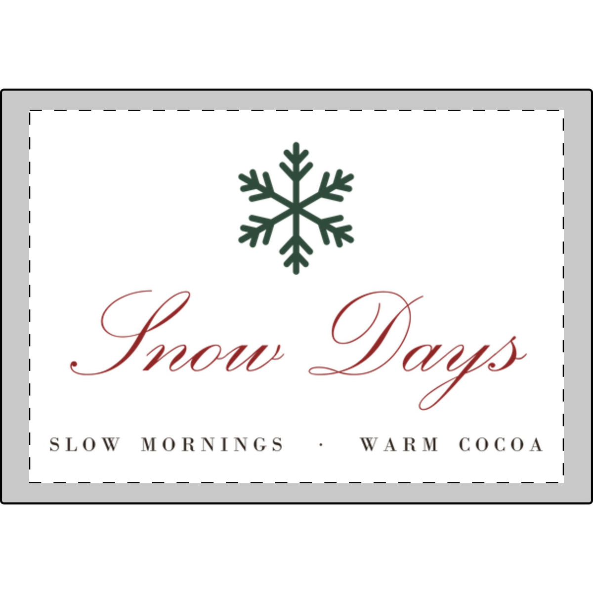 Snow Days Candle and Eye Mask Set – candle gift from Little Baby Nest Co