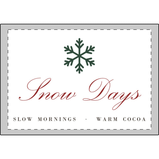Snow Days Candle and Eye Mask Set – candle gift from Little Baby Nest Co