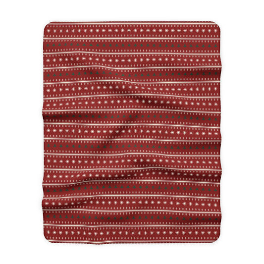 Fair Isle Sherpa Blanket – cozy blanket from Little Baby Nest Co